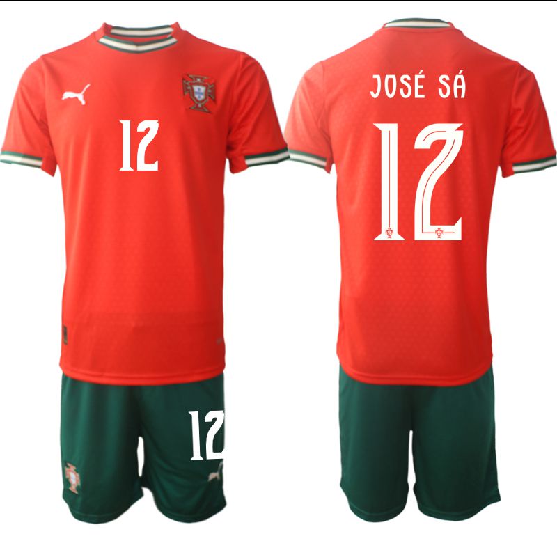Men 2025-2026 Season Portugal home red #12 Soccer Jersey->portugal jersey->Soccer Country Jersey